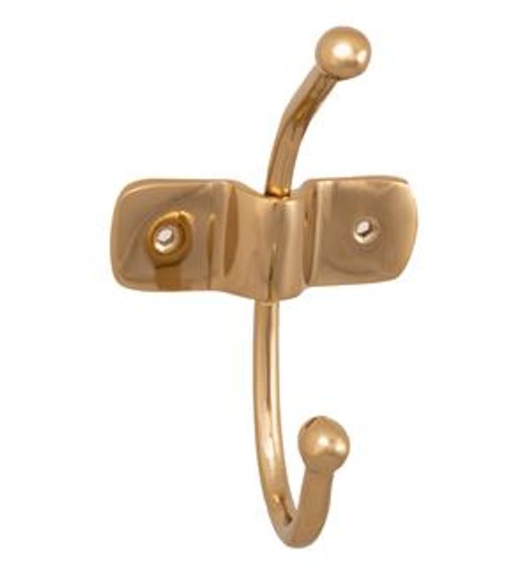 Knagg enkel messing