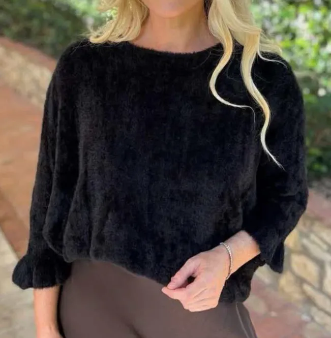 Hovedbilde Plysj Frill knit sweater