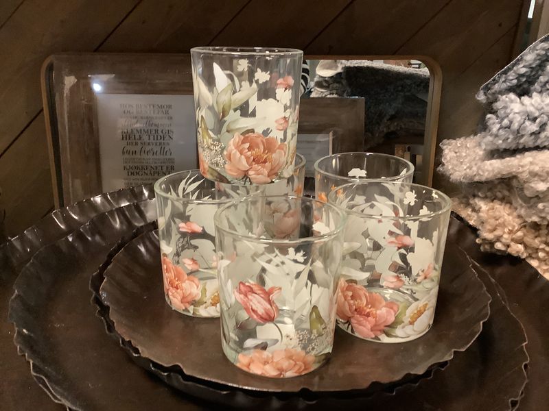 Lysglass tulipaner
