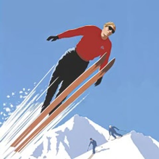 Hovedbilde Rye/matte ski hopp 70x150 cm
