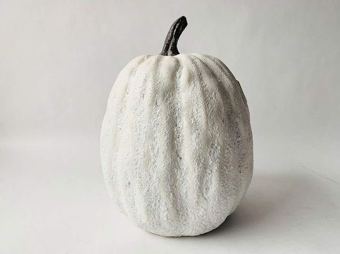 Hovedbilde Keramikk gresskar 17x18x23cm hvit