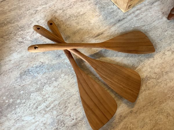 Hovedbilde Stekespade skrå teak