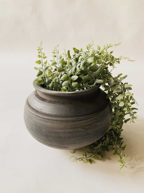 Hovedbilde Rund vintage potte i terracotta 23x23 cm