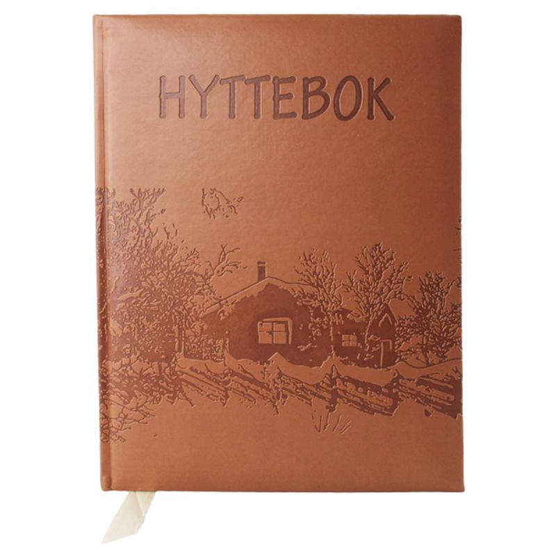 Hyttebok, preget skinn