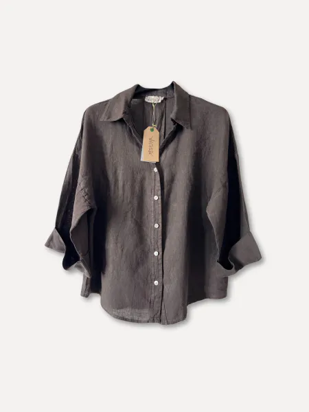 Hovedbilde Linen shirt, chocolate